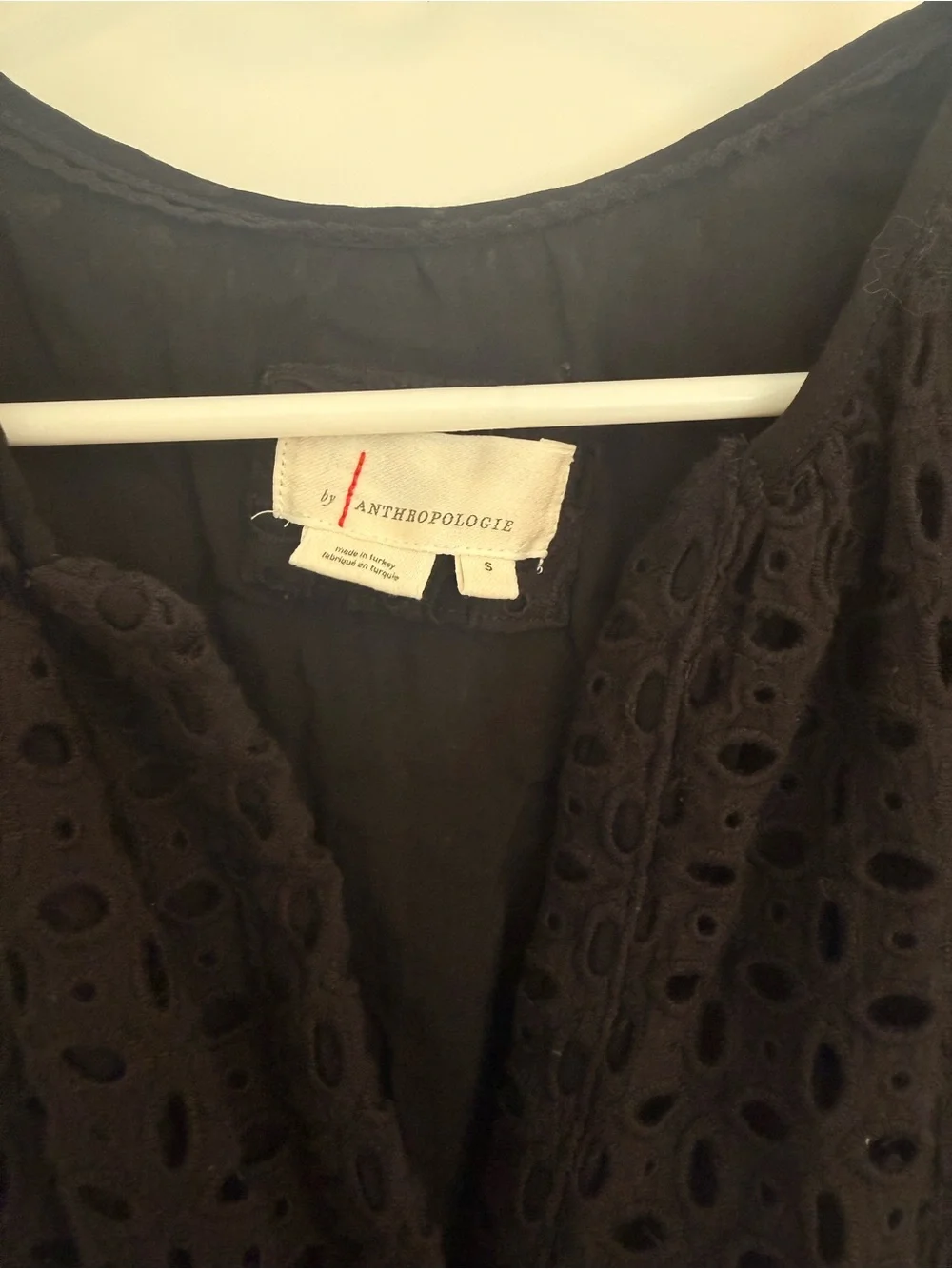 Anthropolgie Somerset Mini Dress - Black Eyelet